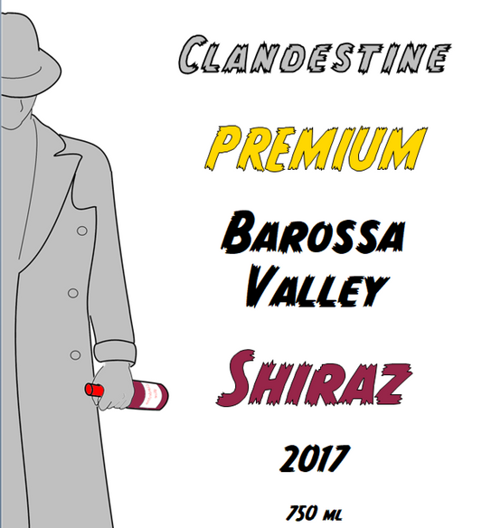 CLANDESTINE Limited Release Premium Barossa Valley Shiraz 2017