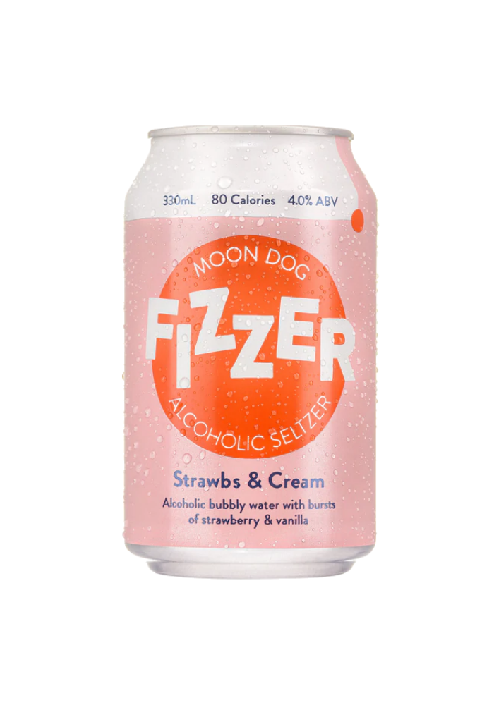 Moon Dog Fizzer Seltzer Strawbs & Cream 330ml