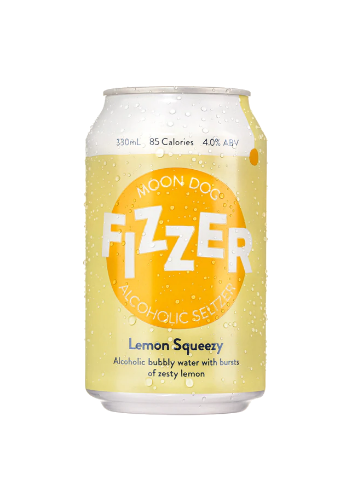 Moon Dog Fizzer Seltzer Lemon Squeezy 330ml