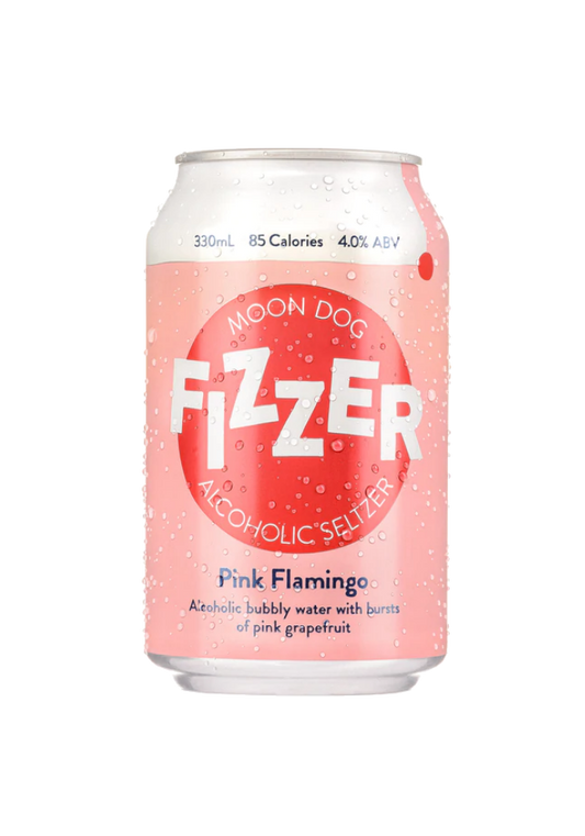 Moon Dog Fizzer Seltzer Pink Flamingo 330ml